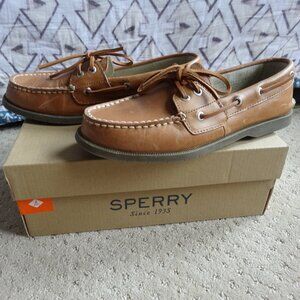 Sperry Conway Boat Shoes, Sahara Brown, Size 5.5W